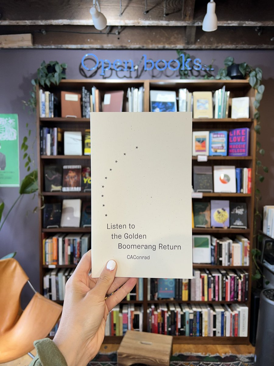 openpoetrybooks's tweet image. “part of / this forest / tastes like / the man / I love”

-CAConrad, Listen to the Golden Boomerang Return (@WavePoetry) …n-books-a-poem-emporium.myshopify.com/products/cacon…