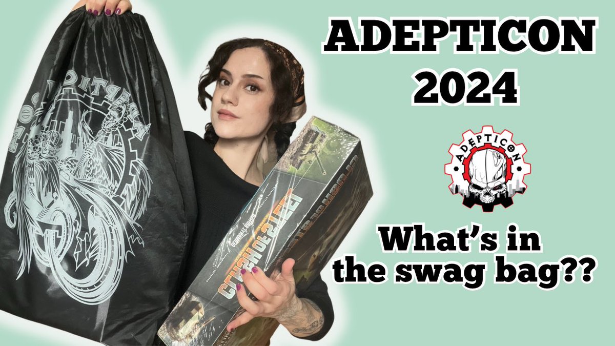 New video just dropped! As is tradition, it’s time to check out the Adepticon swag bag goodies 🔗 below