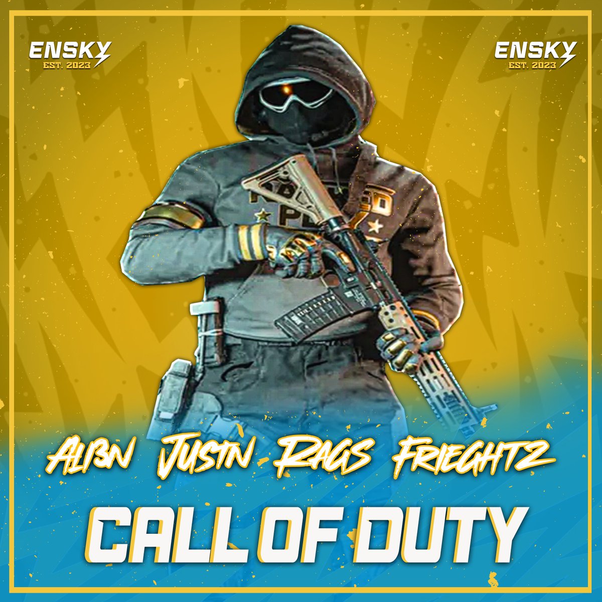 ⚡️ANNOUNCEMENT⚡️ Introducing the new eNsKy Gold #CallofDuty Roster! @The__ALI3N @JUSTN246 @Frieghtz @9Raggs They are currently in first place in the @CoDRecLeague & will be competing in the @XP_Leagues! Their @CoDRecLeague match starts at 10:30 EST! Watch live at…