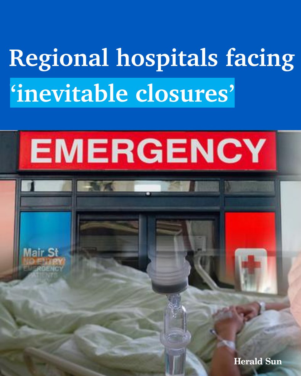 Victorian regional hospitals could be forced to close after being ordered to slash costs by millions of dollars ahead of the state budget > bit.ly/3J0eA6J