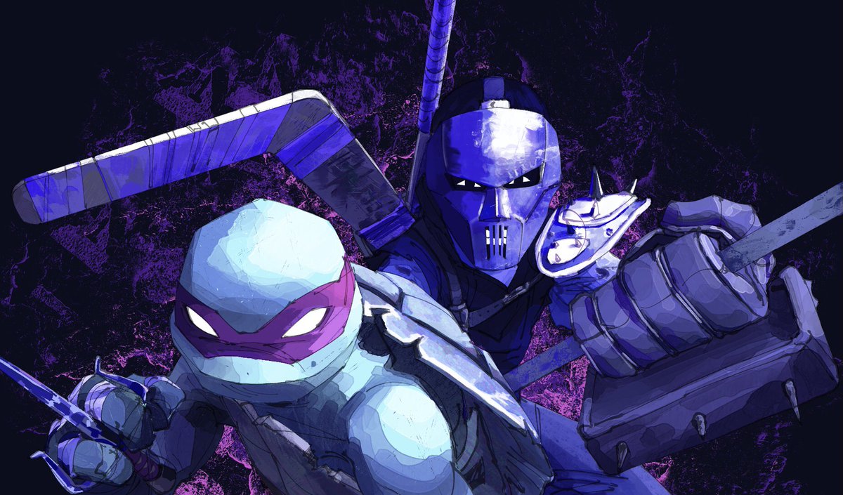 the duo #Raphael #tmnt2012 #caseyjones #fanart