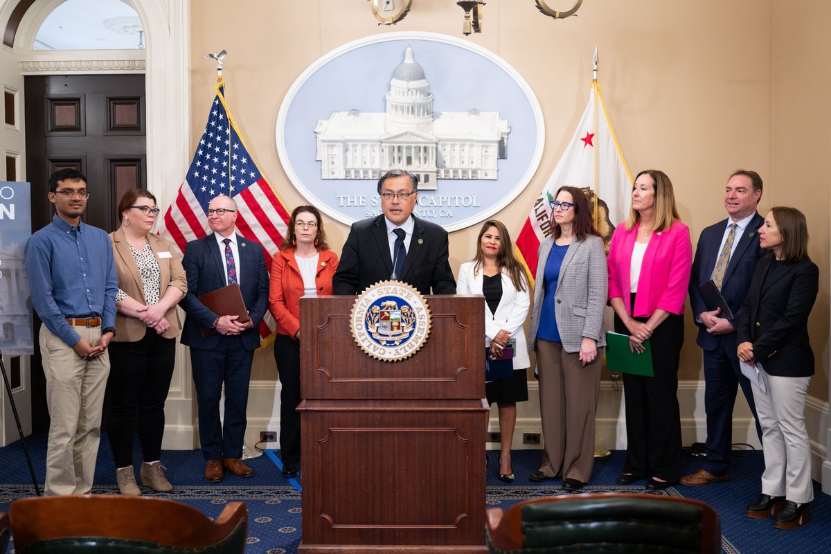 I was proud to stand with my colleagues to present my bill, #AB2492, as part of a 12-bill Title IX legislative package. These bills are each written to address identified deficiencies and to prevent sexual harassment on college campuses. #CALeg