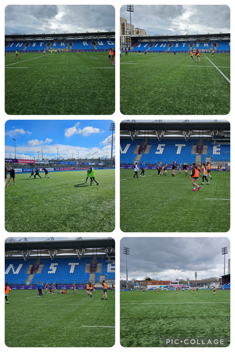 Super day in Energia Park today at one of our Metro Easter Girls Only Camps. The girls covers skills from catch pass to contact along with plenty more and then demonstrated them in a match to finish off the day. @Mahersie83 @JennieBagnall @EmilyMckeown9 @leinsterrugby