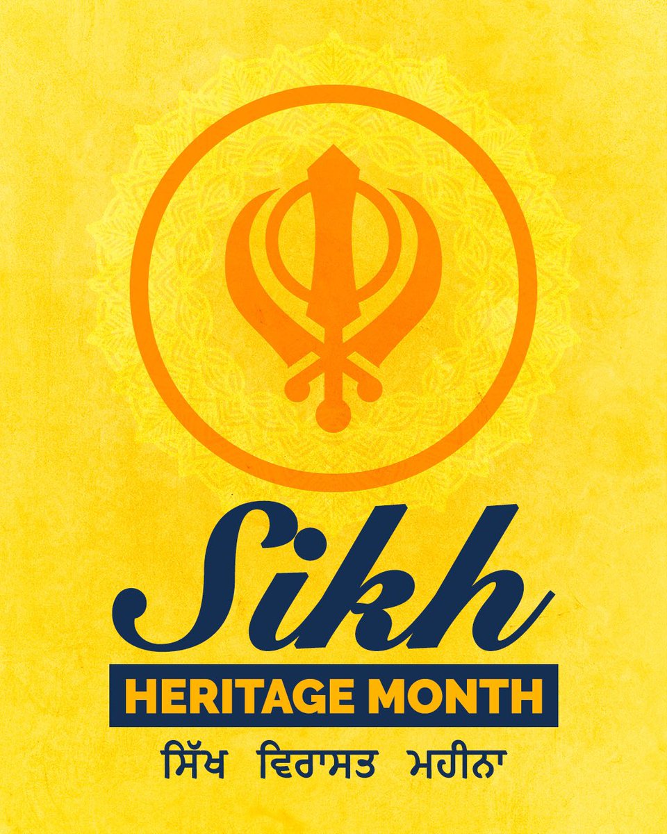 Happy Sikh Heritage Month! Throughout April, we celebrate the rich culture, traditions, and contributions of the Sikh community. Wishing everyone a month filled with joy, learning, and unity! #SikhHeritageMonth