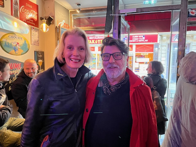 PROPER TREAT to bump into the mighty @Will_Fuzz ahead of the @Bunnymen show [what a show!] last night at @LeTrianonParis