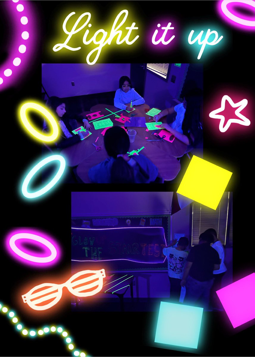 We are getting ready for our science STAAR Test! Let’s Glow!@schmalzsharks