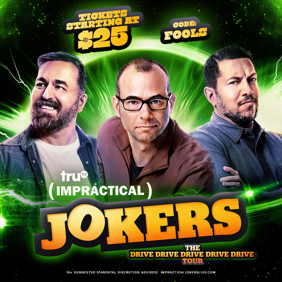 From high school mischief to international stardom! Did you know the Impractical Jokers first bonded over pranks at Monsignor Farrell High School in Staten Island? Now, they're bringing their signature humor back to the Addition Financial Arena on June 21st!