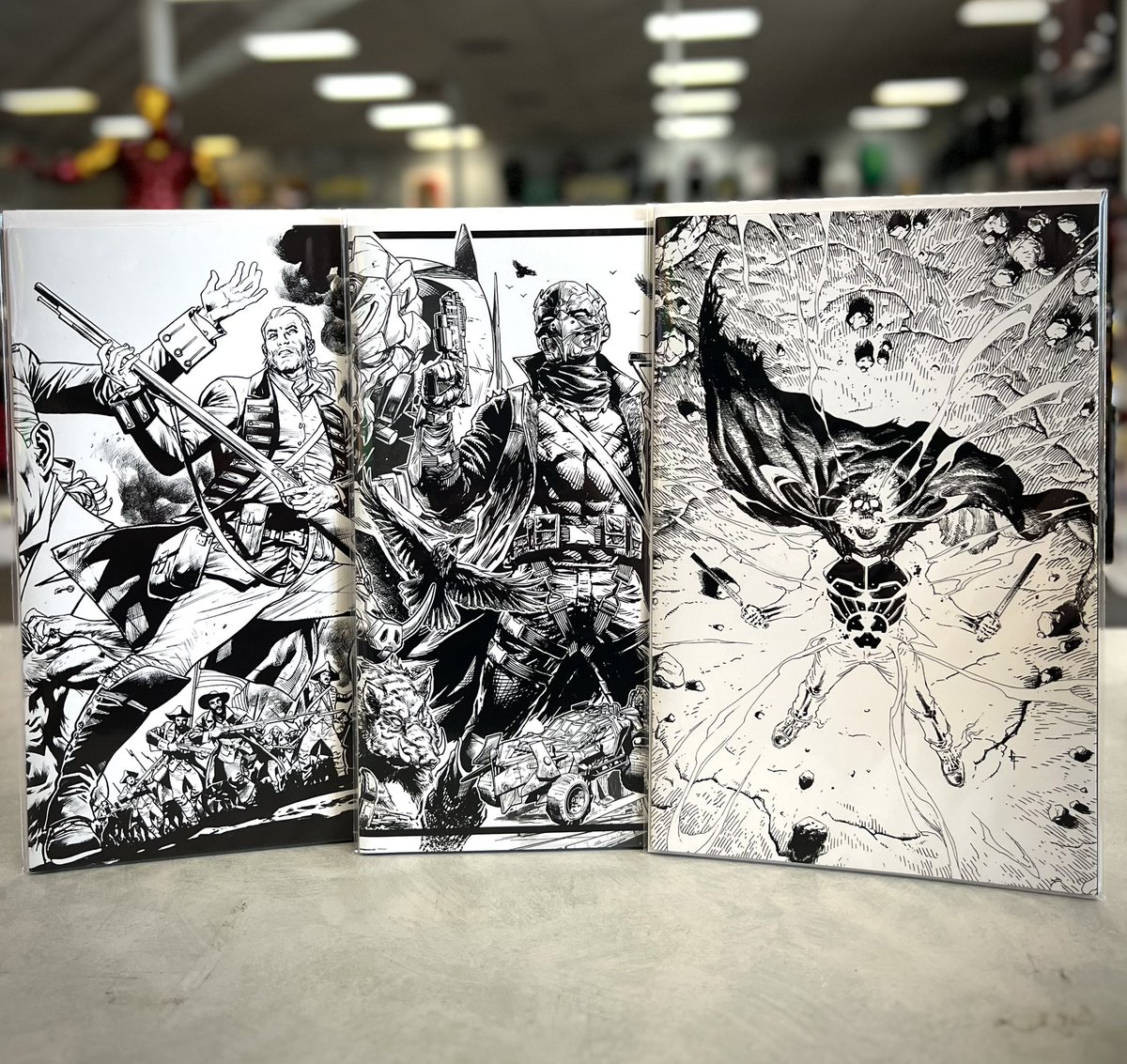 Surprise last-minute additions to tonight's Live Show- 1:500 variants for Geiger, Redcoat, and Rook: Exodus!