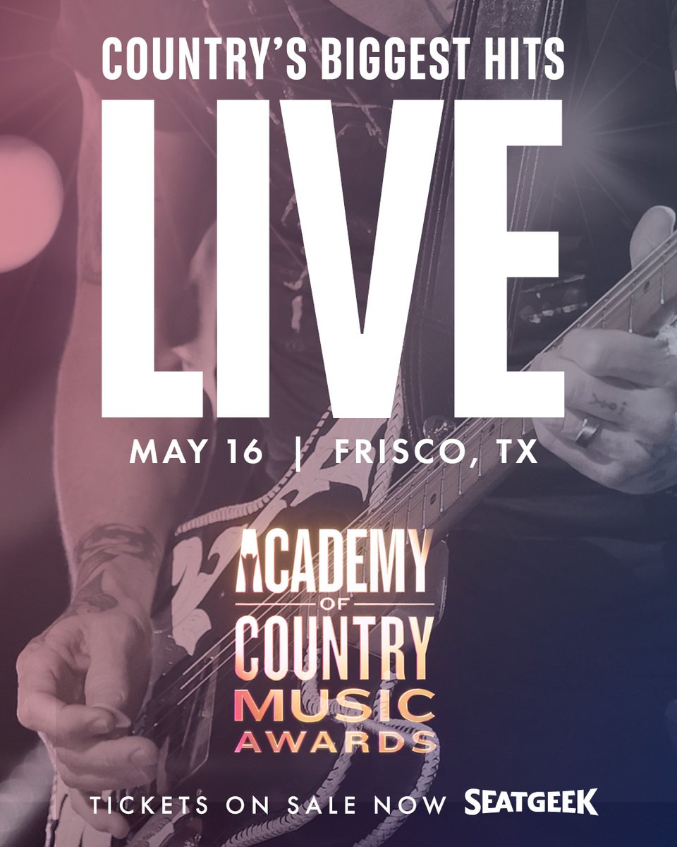 Where can you see the biggest stars and unforgettable live performances like you’ve never seen before? Country Music’s Party of the Year! 🎉 You don’t wanna miss the 59th #ACMawards on May 16 LIVE from @thestarinfrisco. 🎫 ON SALE NOW on @SeatGeek - lnk.to/59thACMtix!TP