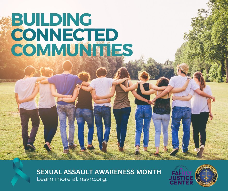 This Sexual Assault Awareness Month, we are joining the National Sexual Violence Resource Center in 2024's theme - Building Connected Communities. Learn more at nsvrc.org.