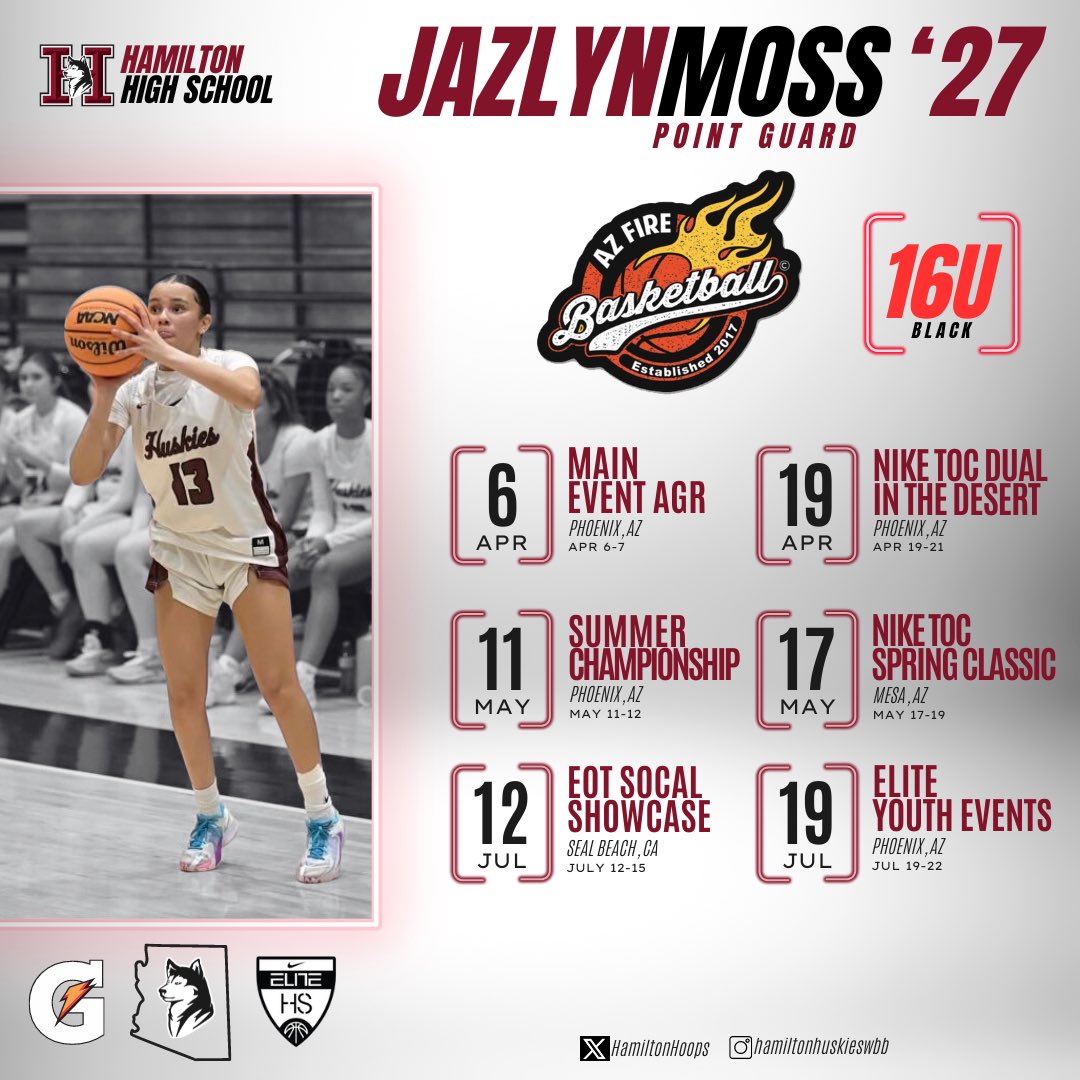 Check out ‘27 Jazlyn Moss on her AAU Summer Circuit !