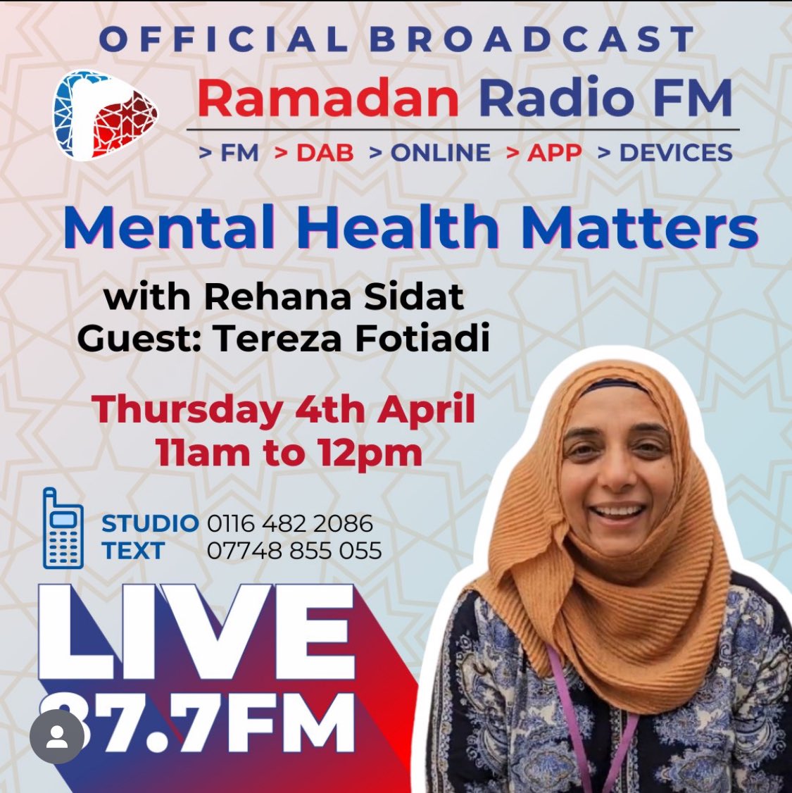 Join me and my awesome guest Tereza Fotiadi. We will be talking about her career aspirations, anxiety and imposter syndrome on Ramadan FM #law #career #dreams #aspirations #anxiety #impostersyndrome @jamilaslegacy