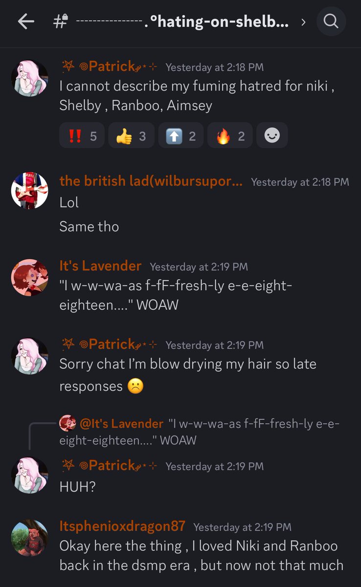 I recently went undercover in two Wilbur Support discord servers and the stuff I found is absolutly vile. I have gathered some screenshots to share in this thread Please share this so more people can see what goes on in these servers

#shubblesupportsquad #shubble #fuckWilbur