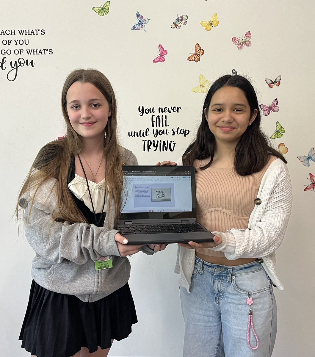 Love that these girls got an honorable mention for their suture machine in the Toshiba Exploravision Project! I know that they worked hard, so having them see it pay off brings joy to my heart! #KMSCougarPride 
#Toshiba