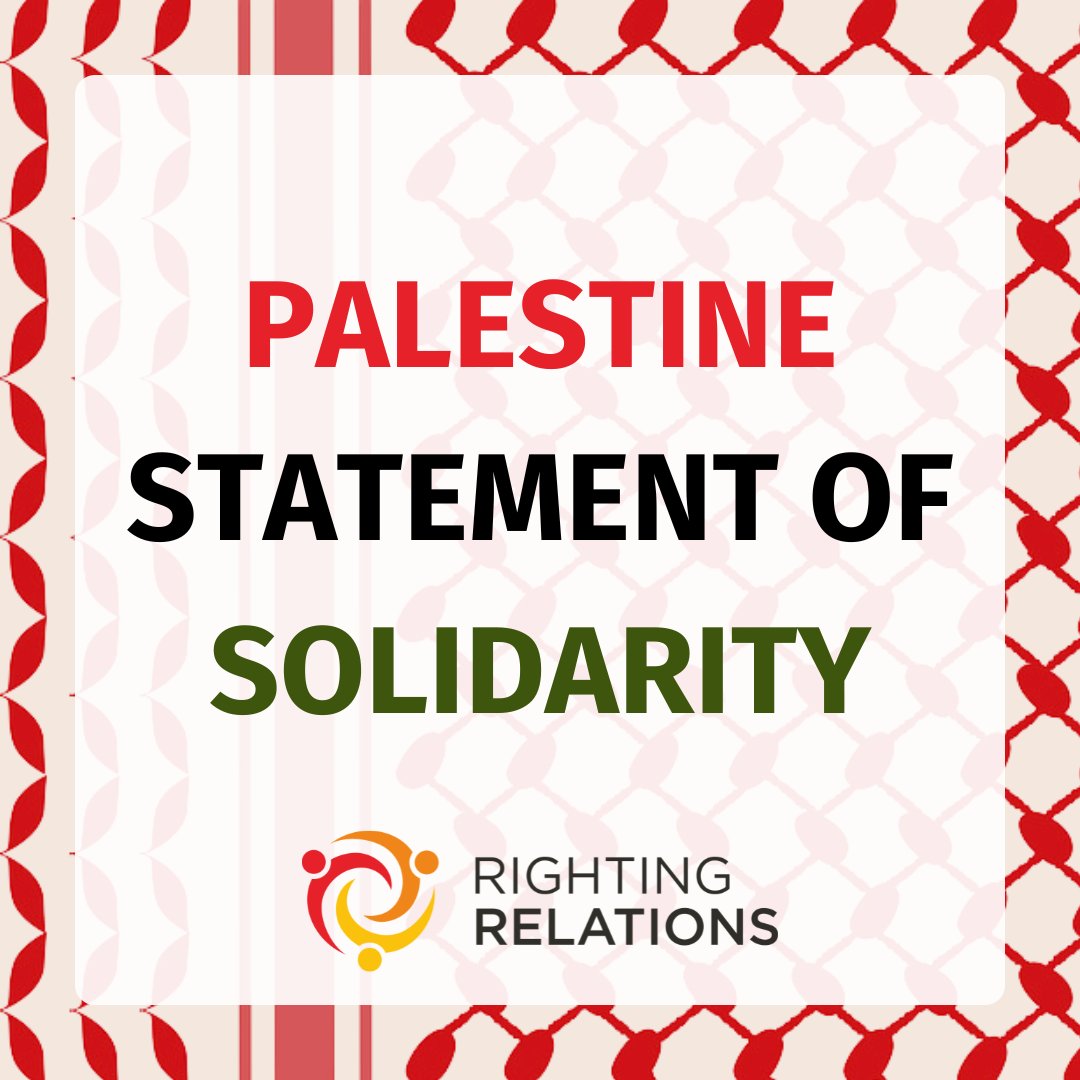As we write this, it has been more than 5 months since Israel began its intensified genocidal assault on the Palestinian people in occupied Gaza. The Falastine Collective Circle calls for an immediate and permanent ceasefire. 

Read our statement here: rightingrelations.org/resource/falas…