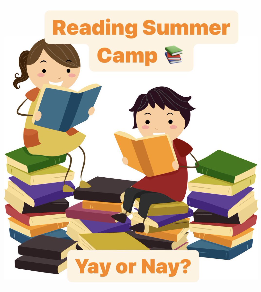 Who fancies a ‘Reading Summer Camp’? I’ll buy the books and post out prior to camp. Read daily for 90mins together: critique and discuss daily. I think it’d be great. #readingcamp #summercamp Yay or nay?