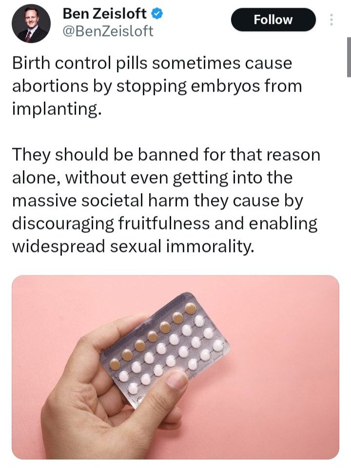 Birth control is a medication that not only prevents pregnancy, but is also used to address medical conditions like PCOS, endometriosis, low estrogen disorders, etc. 

Denying people access to needed medication is what would cause actual harm.

Compliments of @risaruart