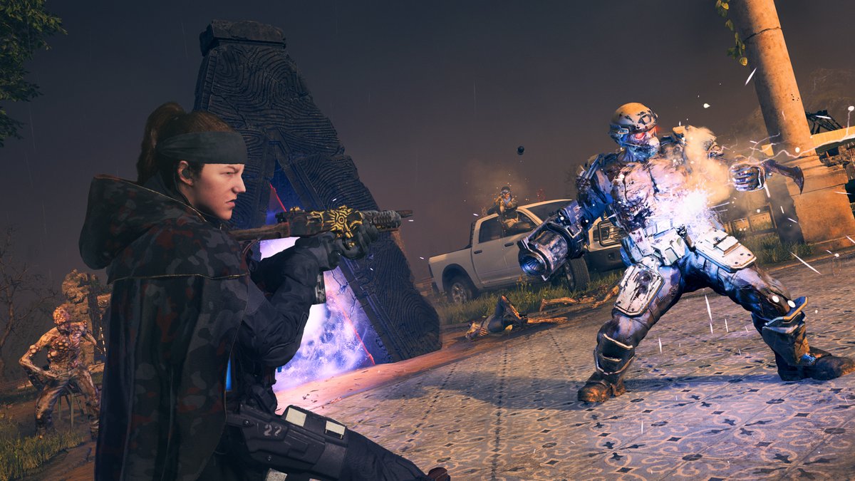 Treyarch's tweet photo. 📢 #ModernWarfareZombies

Yesterday, @Treyarch and @SHGames met with creators to showcase everything coming in Season 3, including in-season Zombies content &amp; changes.

Today, we're confirming two changes coming at a later date:

▪ Doubling the Stash
▪ Exfil Schematic Cooldowns https://t.co/zn9PB3HO3G