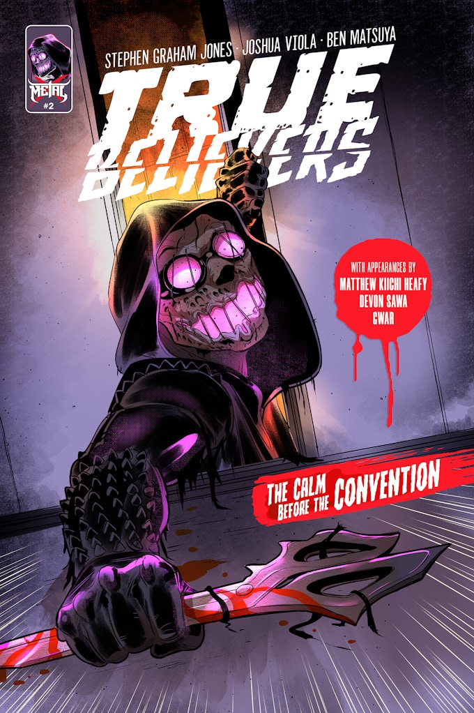Q&A: Joshua Viola Discusses Reteaming with Stephen Graham Jones and Ben Matsuya for the Slasher Sequel Comic Book TRUE BELIEVERS #2, Now on Kickstarter! dailydead.com/?p=301064 To learn more, visit: kickstarter.com/projects/hexpu… @Joshua_Viola @SGJ72 @matsuyacreative @HexPublishers