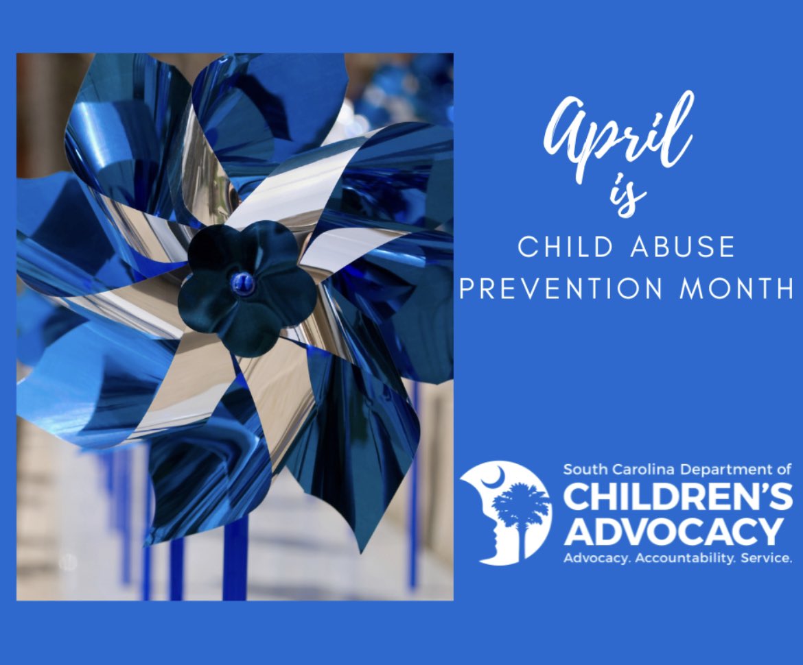 April is Child Abuse Prevention Month. 💙 Check out some of the resources in our state to assist & strengthen families: scparents.org @ChildrensTrustS first5sc.org @SCFirstSteps childadvocate.sc.gov/resources/reso… #CapMonth2024