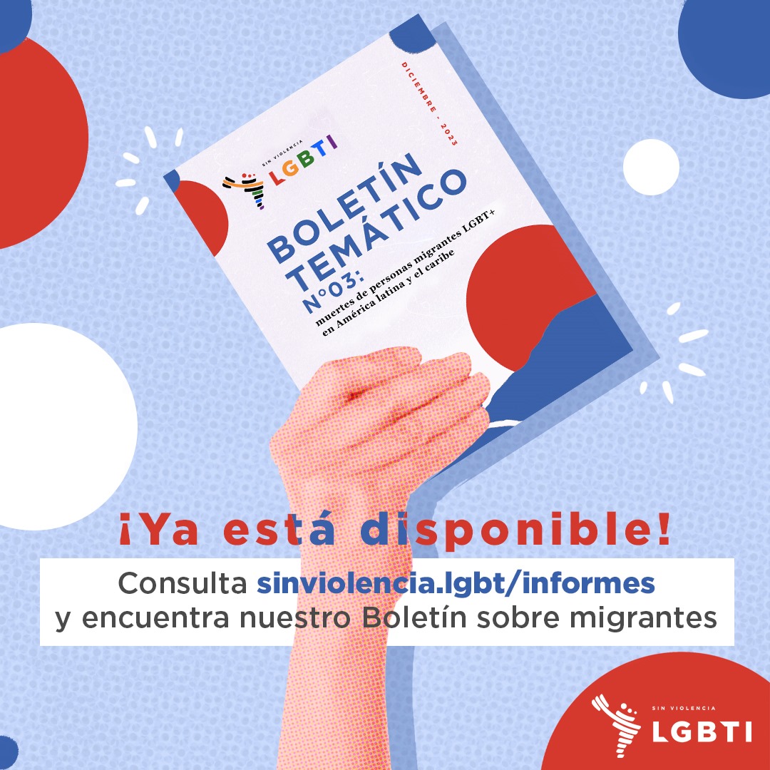 ¡Ya está, ya está! 📣 Consulta nuestro más reciente boletín sobre la situación de las personas #migrantes LGBTI+ en la región en sinviolencia.lgbt/avances 👨‍💻 #migranteslgbt #migracion #boletin
