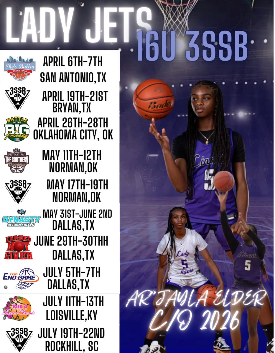 It’s up ✈️ #SummerBall @LadyJetsElite @gbbladytigers @RegRandle12