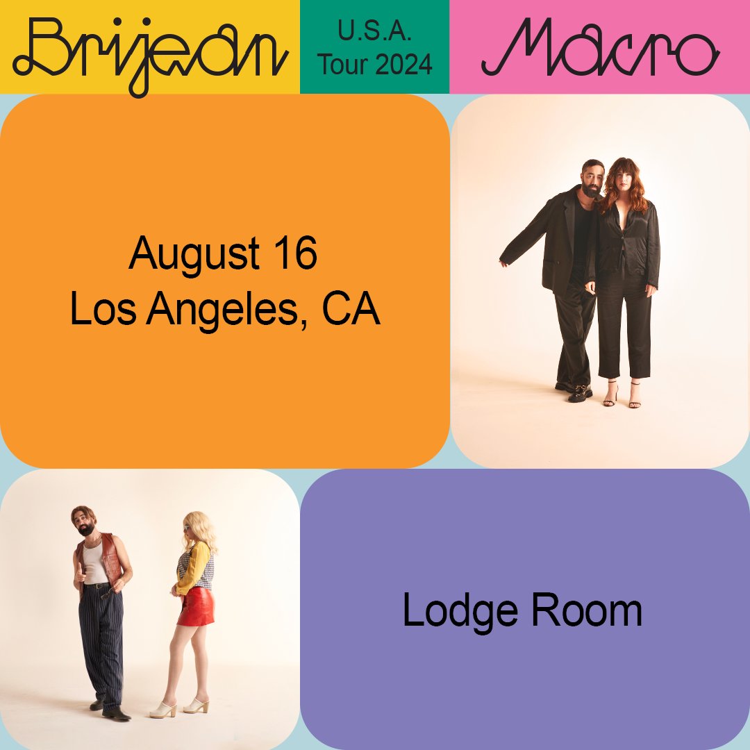 Just Announced‼️ @BrijeanBand performs on AUGUST 16 at Lodge Room in #LosAngeles and tickets are on sale Friday at 10am via lodgeroomhlp.com/shows/brijean/