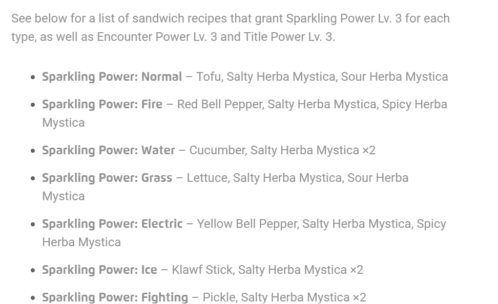 SummerMoonNerd's tweet photo. @shinyycatherine they even dropped a sandwich recipe for all the types. https://t.co/Dy3B1je0Yw