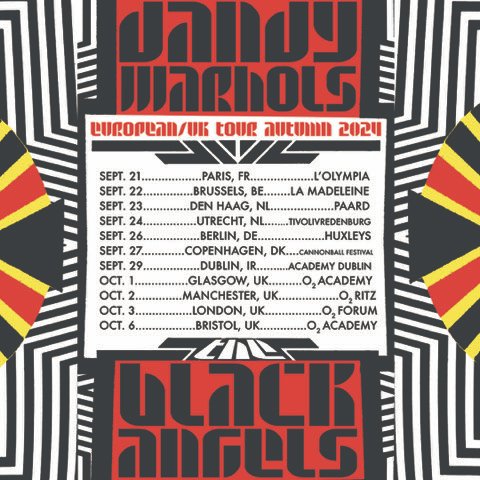 🇪🇺🇬🇧The Dandy Warhols + @TheBlackAngels LIVE in Europe/UK this autumn! 🎟️bit.ly/TDW-Shows