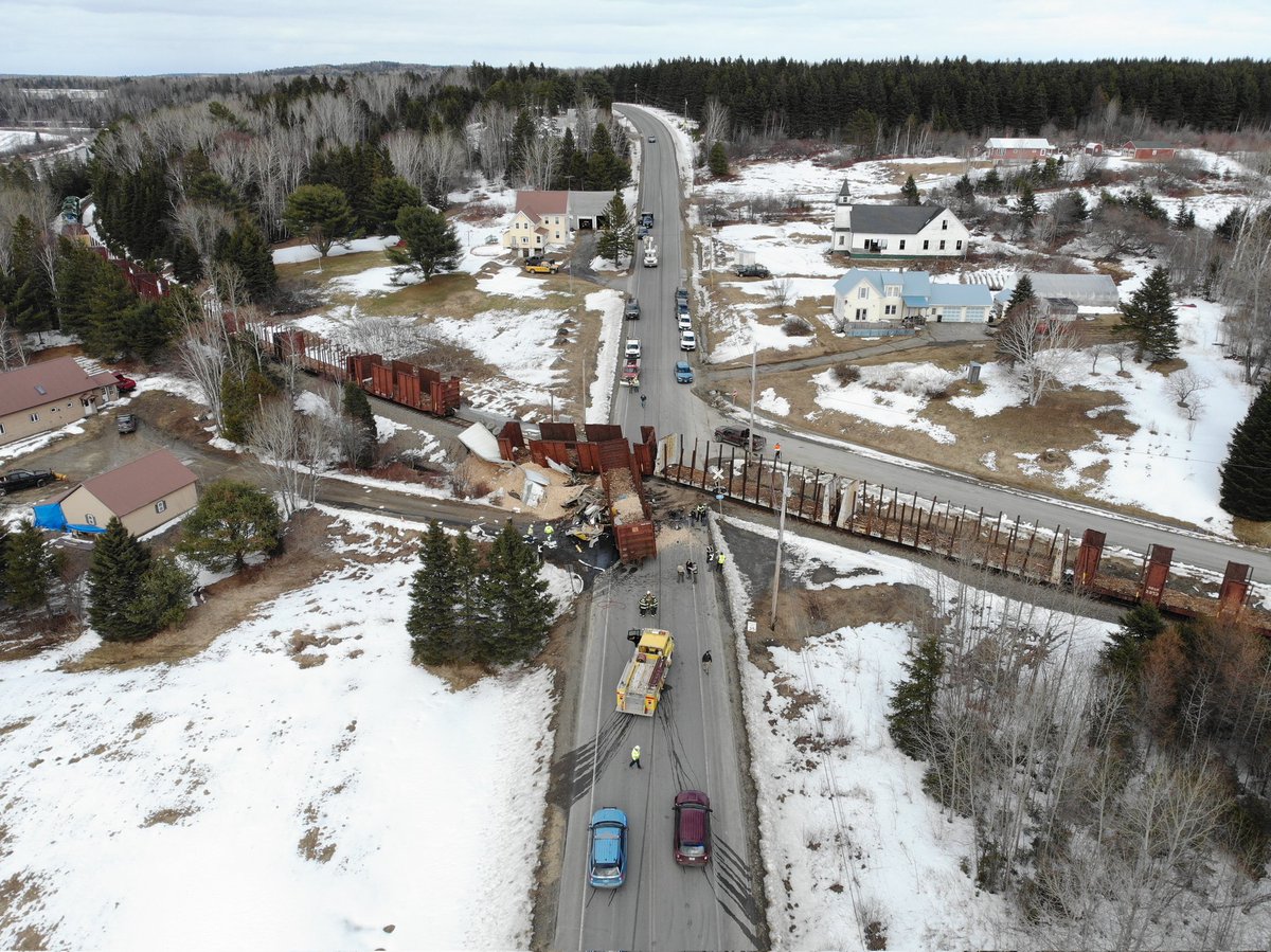 This afternoon just after 1 PM, a tractor trailer struck a train on Route 11 in Masardis. Reports say the truck was unable to stop as the train was crossing Route 11, causing it to derail. Rough estimates say the clean up could take 2-3 days, so the road will be closed until…