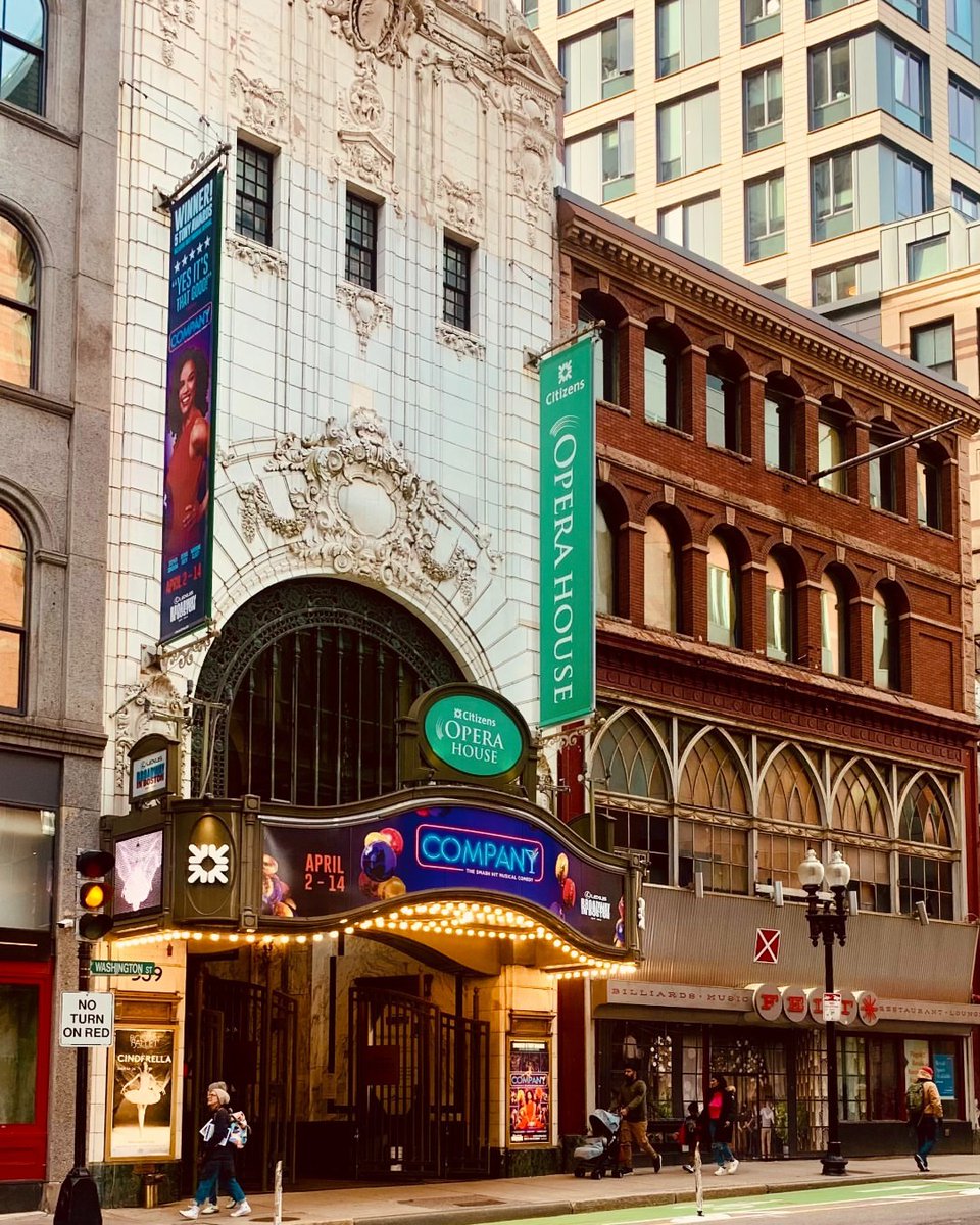 It is always a good decision to catch a show in the stunningly iconic Theater District 🎭 Now playing through April 14 is the award-winning @CompanyBway 📸 @BroadwayBoston