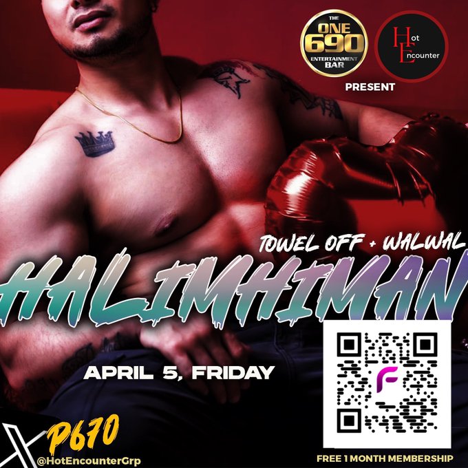 &bull;HALIMHIMAN by @HotEncounterGrp on April 5 (Fri)  &bull;KAPIT by @ThePhilsFubu on April 6 (Sat)  ✅️Guest Performers<a class="tags" target="_blank" title="On Twitter" href="/?out=eyJ0eXAiOiJKV1QiLCJhbGciOiJIUzUxMiJ9.eyJpYXQiOjE3MjI4MzA4MDYsImlzcyI6InR3cG9ybnN0YXJzLmNvbSIsIm5iZiI6MTcyMjgzMDgwNiwiZXhwIjoxNzU0MzY2ODA2LCJyZWRpcmVjdF91cmwiOiJodHRwczovL3R3aXR0ZXIuY29tL0hvdEVuY291bnRlckdycCJ9.9_y3XPtzrs9oaclbl2NT_RYAW104Bh3udDMtFmaAVY7O-f3QcArwVAu6N4q7fsvpOUTFXGrOivoE6FUCGLMk2w">@HotEncounterGrp</a><a href="/tag/chubby"class="tags"><span>#chubby</span></a><a href="/tag/pinoyuncut"class="tags"><span>#pinoyuncut</span></a><a href="/tag/studenttwink"class="tags"><span>#studenttwink</span></a>