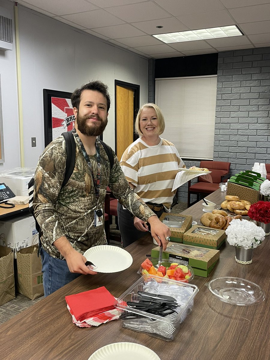 Today we celebrated paraprofessional day with a Panera breakfast. Thank you to our amazing paras for your dedication to Middleburg High School! #HorsePower