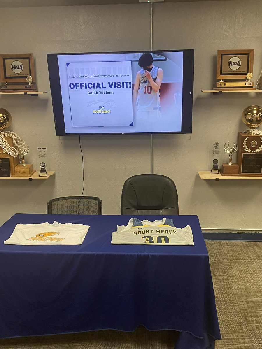 After a great visit i’m blessed to receive an offer from mount mercy!