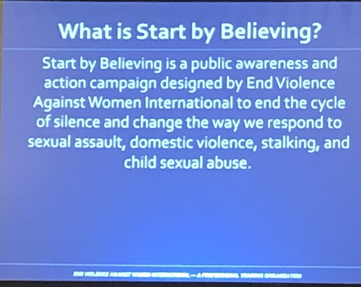 Believe survivors of gender based violence. #evawi2024 #StartbyBelieving @TheSafecityApp @BeBraveGlobal @EVAWintl