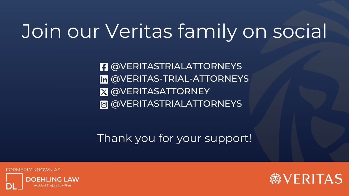 Veritas Trial Attorneys is now on social media! Follow us for the same real presence, people, and results you've come to trust from Doehling Law.

Stay updated on legal insights, success stories, and community news.

#PersonalInjuryAttorney #ExpertLegalSupport #WesternColorado