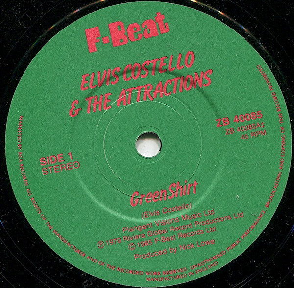 The first recording of 'Green Shirt' was an acoustic demo with alternate lyrics that would appear on later editions of 'This Year's Model'.