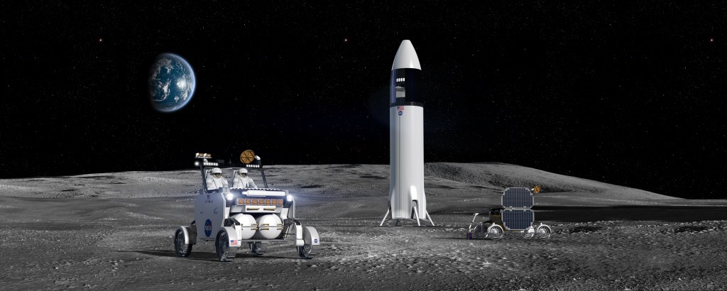 Nouveau jalon dans le program Artemis, cette fois-ci c'est pour rouler sur la Lune ! 🌙 La NASA vient de sélectionner 3 entreprises pour développer le rover dépressurisé qui transportera des astronautes sur de grandes distances à la surface de la Lune à partir de la mission…