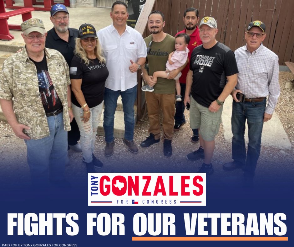 Our combat veterans have made great sacrifices. They carry many scars -- some visible & some invisible. The ones people can't see -- the mental health battles -- often hurt the most. That's why Tony Gonzales is leading the charge to improve veteran suicide prevention efforts at