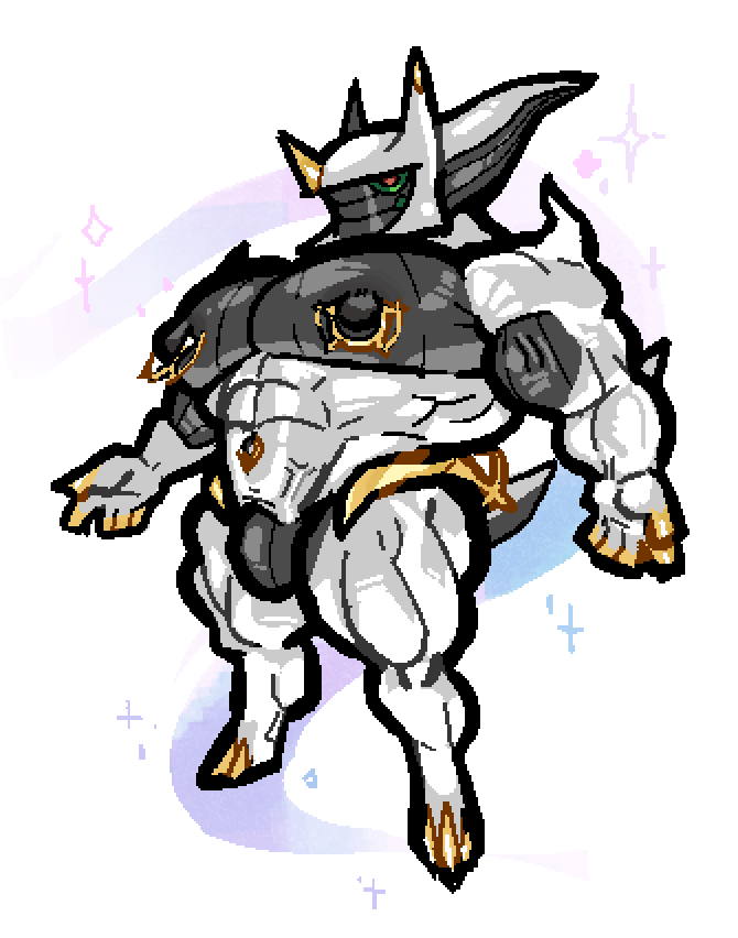 BOW DOWN! had to draw the arceus guy @CheschireBacon designed!!!