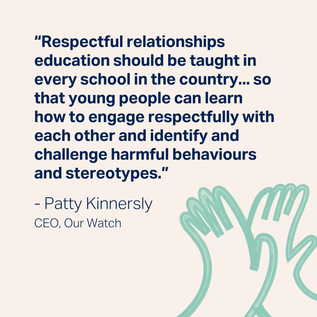 When we empower young people through respectful relationships education, we are building a future free from violence for everyone.