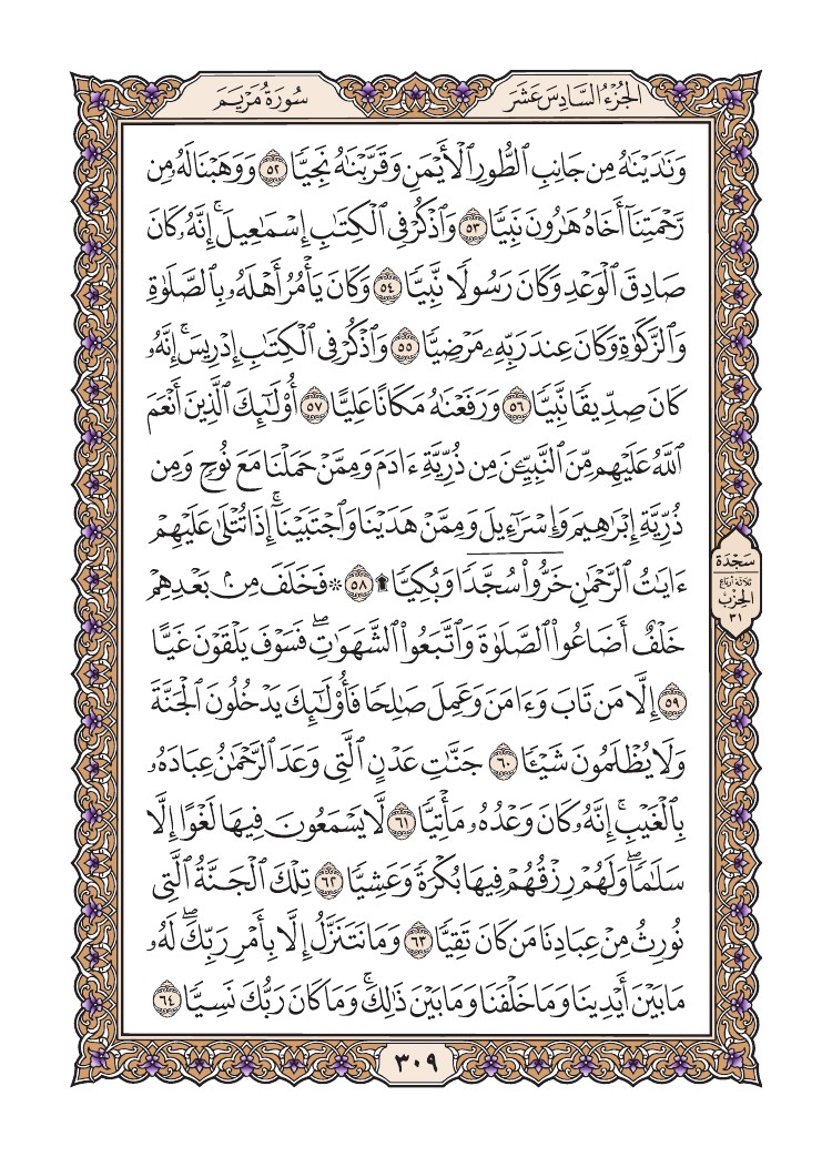 سورة مريم
الصفحة 309