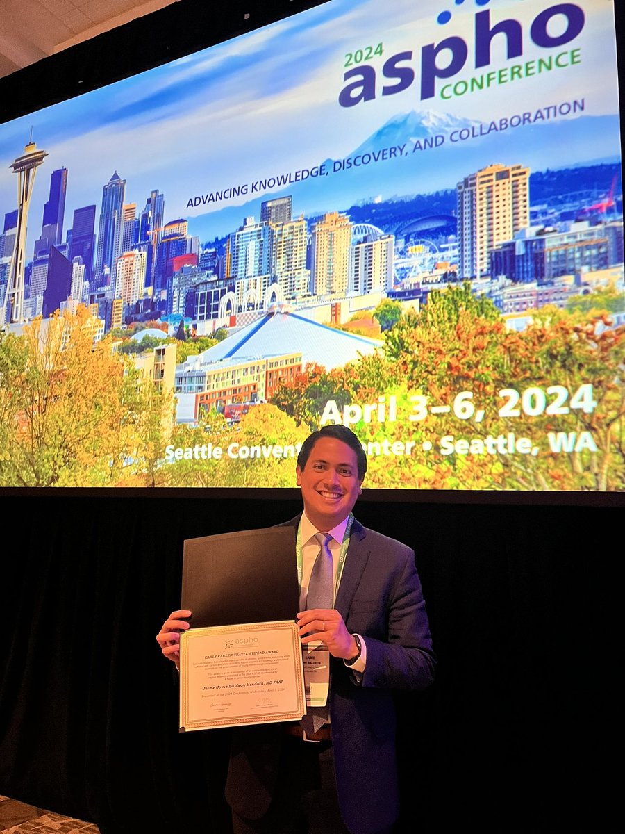 Congratulations to @jaimebaldeonm, our very own @CleClinic_PHO third year fellow, as this year's recipient of #ASPHO2024 Early Career Travel Stipend Award, thanks to @neetuguptaphd for your mentorship ! @ASPHO_hq