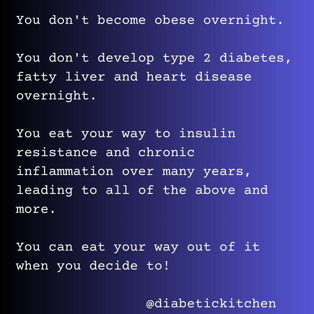 It's just this simple. Don't try to complicate it. And don't believe for a minute that drugs will take care of it. The really good news is you can get out of it quicker than you got into it. #eatright #realfood #diabetes #guthealth