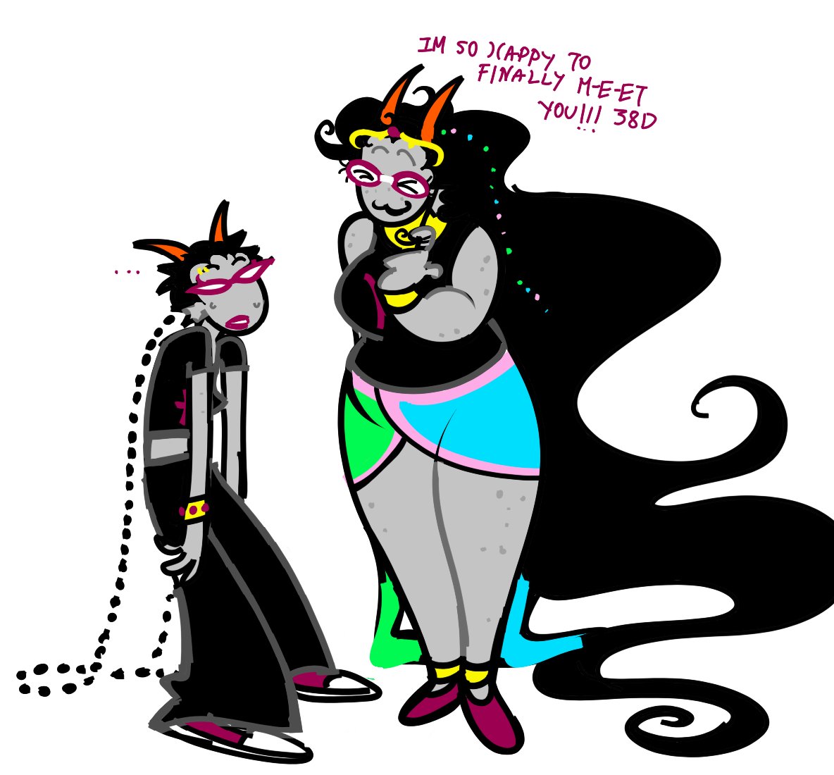 kapraisdead's tweet photo. "fuckin lame" are you sure about that meenah
#meenahpeixes #feferipeixes #homestuck https://t.co/G0RLsfCJow