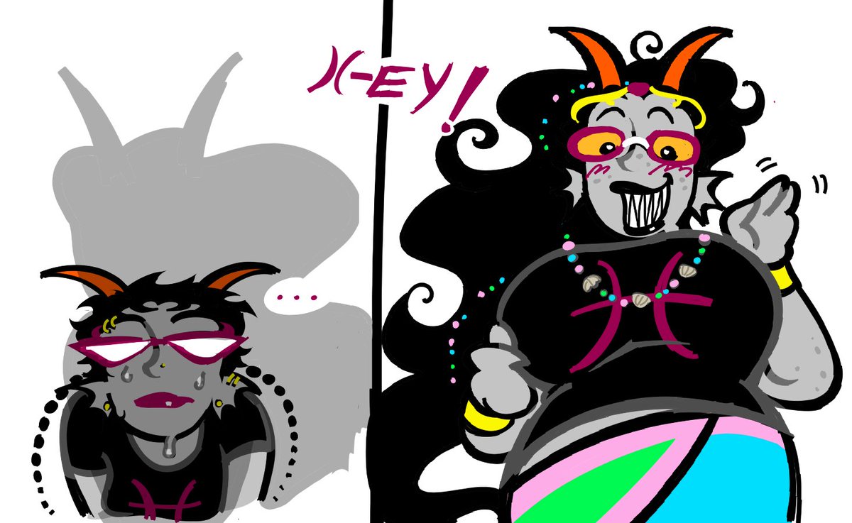 kapraisdead's tweet photo. "fuckin lame" are you sure about that meenah
#meenahpeixes #feferipeixes #homestuck https://t.co/G0RLsfCJow