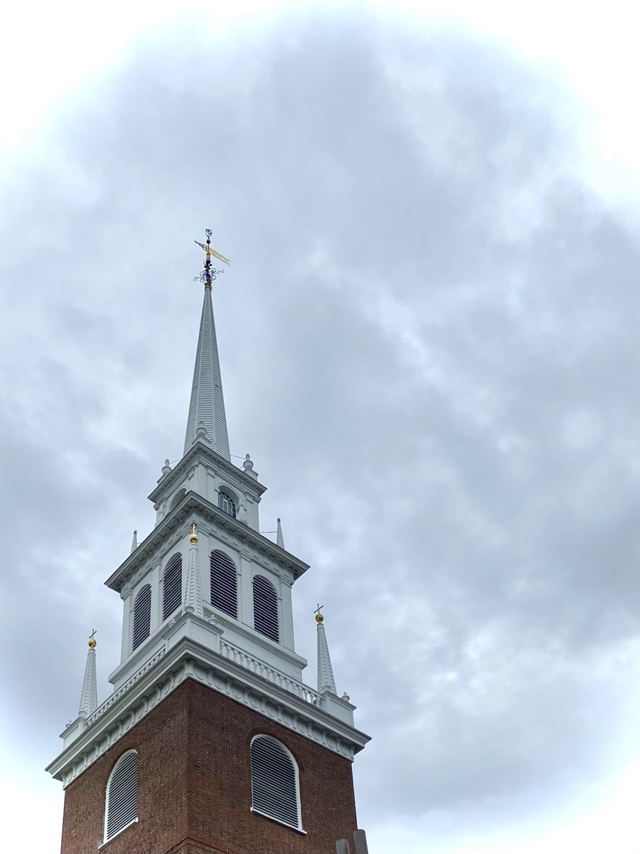 Our steeple before the storm!