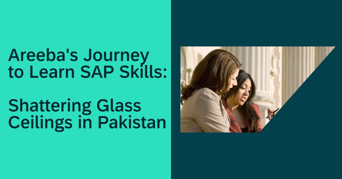 Check out Areeba's inspiring journey. From Pakistan to becoming Pakistan’s first SAP Certified Associate – Implementation Consultant in SAP S/4HANA Cloud Public Edition - Financial Accounting at just age 19! Read her story here: sap.to/6014ZCiXg