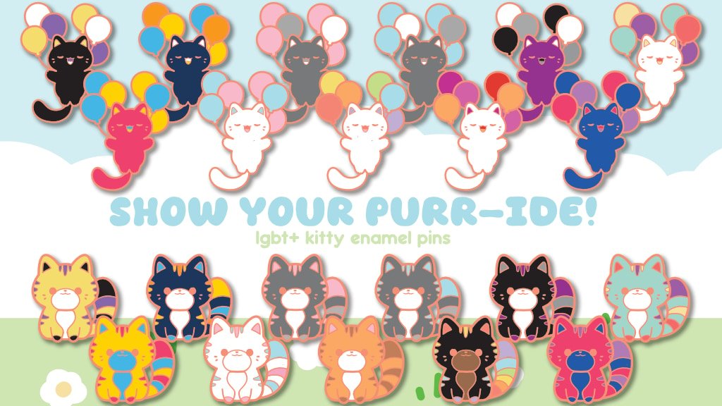 cafeaubun's tweet photo. ✨Coming Soon🌈

Show your pride with these kitty pins!

Launching April 8th!

https://t.co/M445YU3ibm https://t.co/xeccr0QTkK