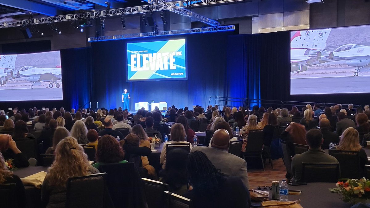Sogolytics's tweet photo. ✈️ Talk about elevating experiences! Thunderbird pilot Colonel Nicole Malachowski targeted trust, teamwork, and patience in her keynote at #ELEVATEPX, noting, "The path to success is always going to be non-linear." @BerylInstitute https://t.co/DYNme4zXoF